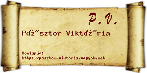 Pásztor Viktória névjegykártya