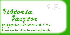 viktoria pasztor business card